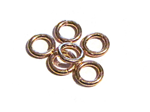 Biegering, Ring, ca. 6/1mm, Silber 925/- rosevergoldet